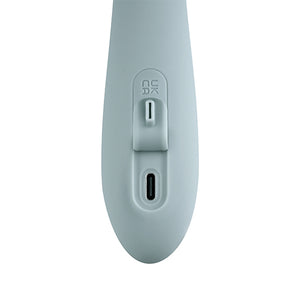 Svakom - Chica App-Controlled Warming G-spot and Clitoris Vibrator Turquoise Grey