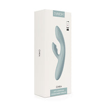 Afbeelding in Gallery-weergave laden, Svakom - Chica App-Controlled Warming G-spot and Clitoris Vibrator Turquoise Grey
