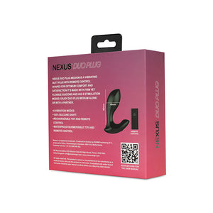 Nexus - Duo Remote Control Beginner Butt Plug Medium