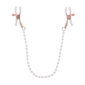 Sportsheets - S&M Peaches ‘n CreaMe Pearl Nipple Clamps Cream