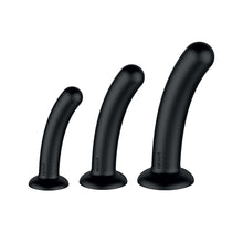 Afbeelding in Gallery-weergave laden, Nexus - Dilator Set Silicone Anal Dildos (S,M,L) Black
