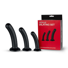 Afbeelding in Gallery-weergave laden, Nexus - Dilator Set Silicone Anal Dildos (S,M,L) Black
