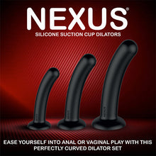 Afbeelding in Gallery-weergave laden, Nexus - Dilator Set Silicone Anal Dildos (S,M,L) Black
