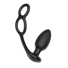 Afbeelding in Gallery-weergave laden, Nexus - TORNADO Rotating Plug with Cock &amp; Ball Rings - Black
