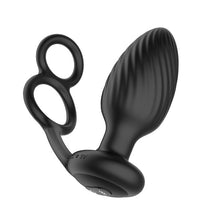 Afbeelding in Gallery-weergave laden, Nexus - TORNADO Rotating Plug with Cock &amp; Ball Rings - Black
