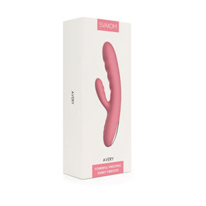 Svakom - Avery Powerful Thrusting Vibrator Strawberry Pink