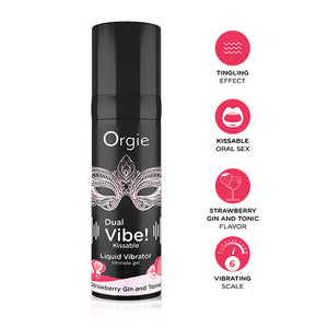 Orgie - Dual Vibe Liquid Vibrator Strawberry Gin & Tonic