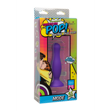 Afbeelding in Gallery-weergave laden, American Pop Mode Silicone Anal Plug 4&#39;&#39; / 10 Cm Paars
