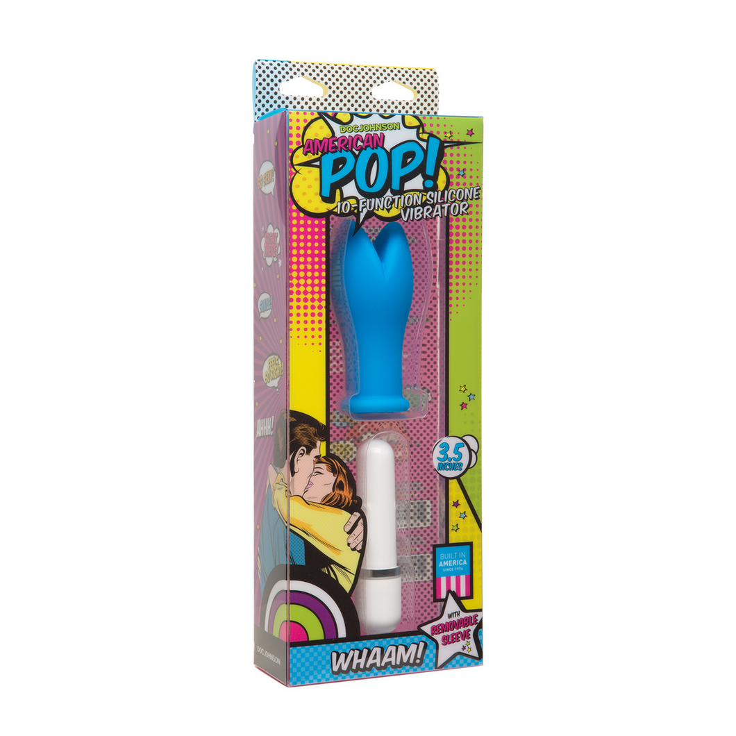 American Pop Whaam! 10 Function Vibrator Blauw