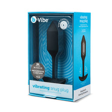 Afbeelding in Gallery-weergave laden, B-Vibe - Vibrerende Snug Plug M Zwart
