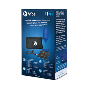 B-Vibe - Vibrerende Snug Plug XL Blauw