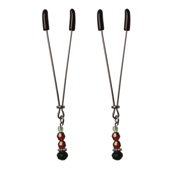 S&M - Ruby Black Nipple Clips