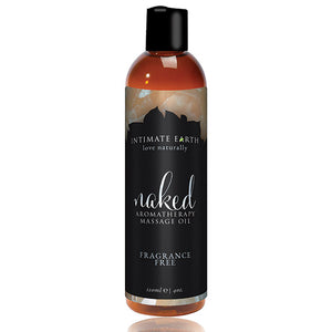 Intimate Earth - Massage Olie Naked Unscented 120 ml