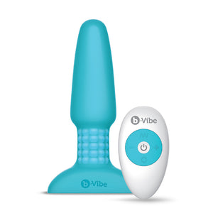 B-Vibe - Rimming Remote Control Plug 2 Blauw