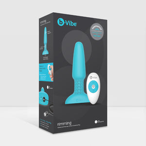 B-Vibe - Rimming Remote Control Plug 2 Blauw