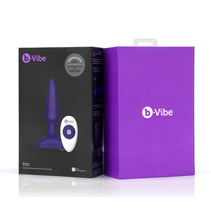 B-Vibe - Trio Remote Control Butt Plug Paars