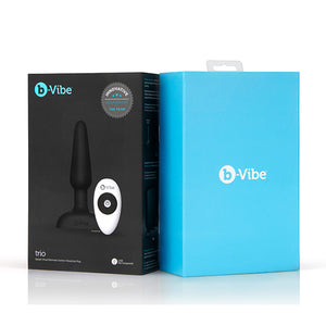 B-Vibe - Trio Remote Control Butt Plug Zwart