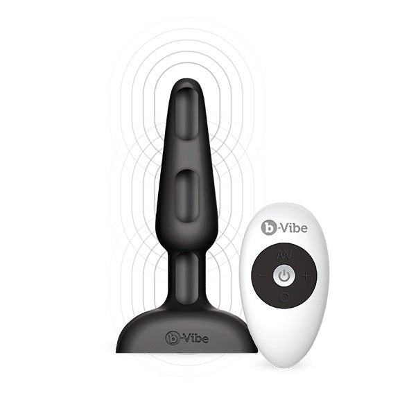 B-Vibe - Trio Remote Control Butt Plug Zwart