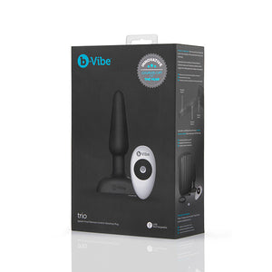 B-Vibe - Trio Remote Control Butt Plug Zwart