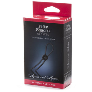 Fifty Shades of Grey - Adjustable Cock Ring Zwart