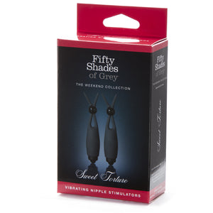 Fifty Shades of Grey - Vibrerende Tepelklemmen Zwart