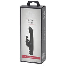 Afbeelding in Gallery-weergave laden, Fifty Shades of Grey - Greedy Girl Rechargeable Slimline Rabbit Vibrator
