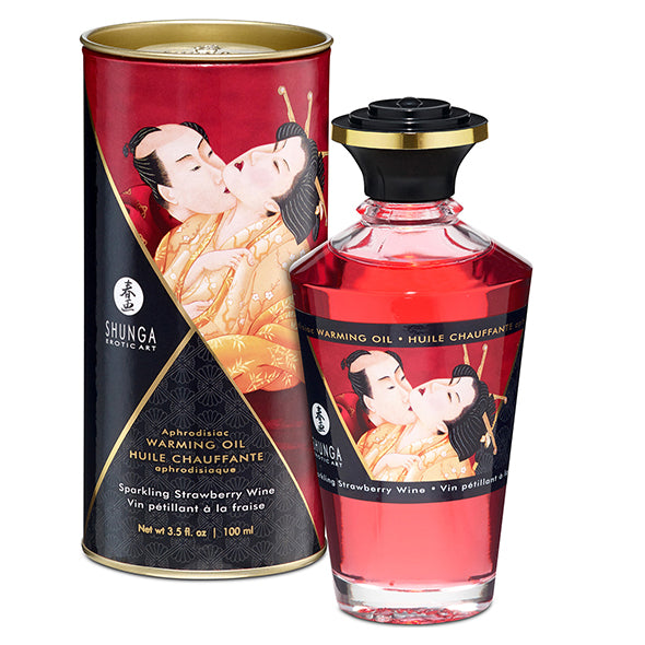 Shunga - Aphrodisiac Verwarmende Olie Aardbeienwijn 100 ml