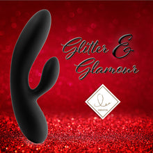 Afbeelding in Gallery-weergave laden, FeelzToys - Lea Rabbit Vibrator Zwart (Glitter)
