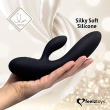 Afbeelding in Gallery-weergave laden, FeelzToys - Lea Rabbit Vibrator Zwart (Glitter)
