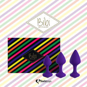 FeelzToys - Bibi Butt Plug Set 3 st. Paars