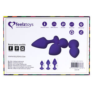 FeelzToys - Bibi Butt Plug Set 3 st. Paars