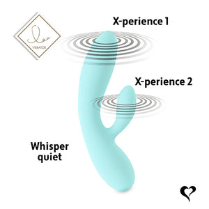 FeelzToys - Lea Rabbit Vibrator Zeeblauw