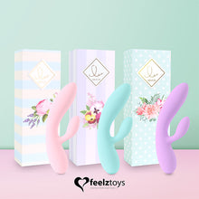 Afbeelding in Gallery-weergave laden, FeelzToys - Lea Rabbit Vibrator Zeeblauw
