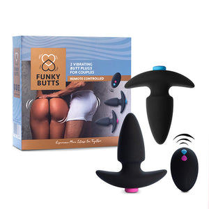 FeelzToys - FunkyButts Remote Controlled Butt Plug Set for Couples