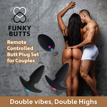 Afbeelding in Gallery-weergave laden, FeelzToys - FunkyButts Remote Controlled Butt Plug Set for Couples
