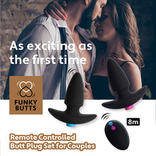 Afbeelding in Gallery-weergave laden, FeelzToys - FunkyButts Remote Controlled Butt Plug Set for Couples
