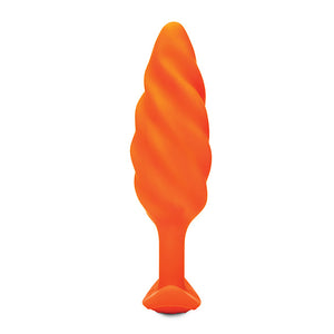 B-Vibe - Texture Plug Swirl Oranje