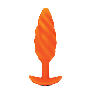 B-Vibe - Texture Plug Swirl Oranje