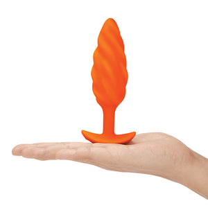 B-Vibe - Texture Plug Swirl Oranje