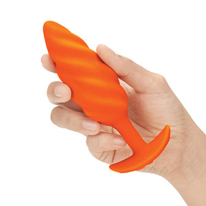 B-Vibe - Texture Plug Swirl Oranje