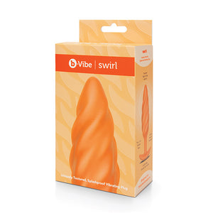 B-Vibe - Texture Plug Swirl Oranje