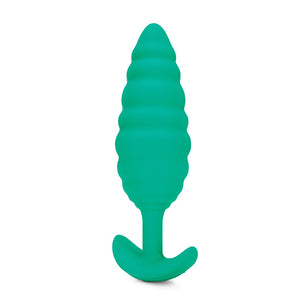 B-Vibe - Texture Plug Twist Groen