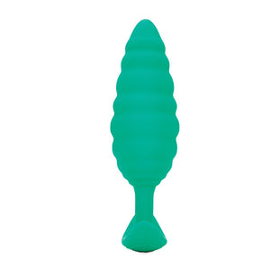 B-Vibe - Texture Plug Twist Groen