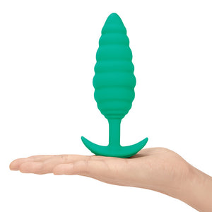 B-Vibe - Texture Plug Twist Groen