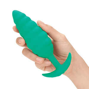 B-Vibe - Texture Plug Twist Groen