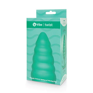 B-Vibe - Texture Plug Twist Groen