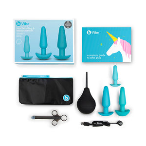 B-Vibe - Anaal Training &amp; Educatie Set Blauw