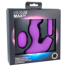 Afbeelding in Gallery-weergave laden, Nexus - Max 20 Waterproof Remote Control Unisex Massager Paars
