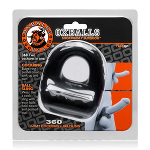 Oxballs - 360 Cockring &amp; Ballsling Zwart