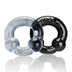 Oxballs - Ultraballs Cockring 2-pack Zwart &amp; Transparant